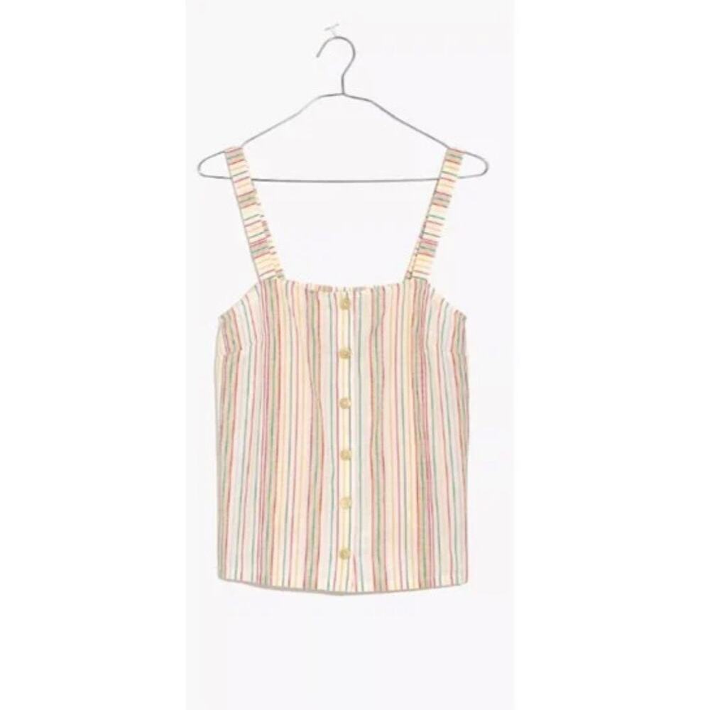 Madewell Stripe Cotton Tank Size Small